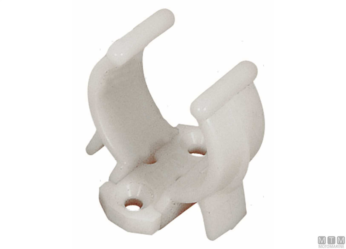 Fastening clip Ø27/35 mm white - original photo Motomarine Srl