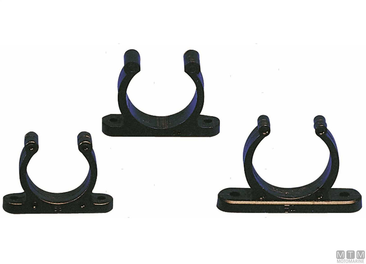 Standard fastening clip Ø15 mm black - original photo Motomarine Srl