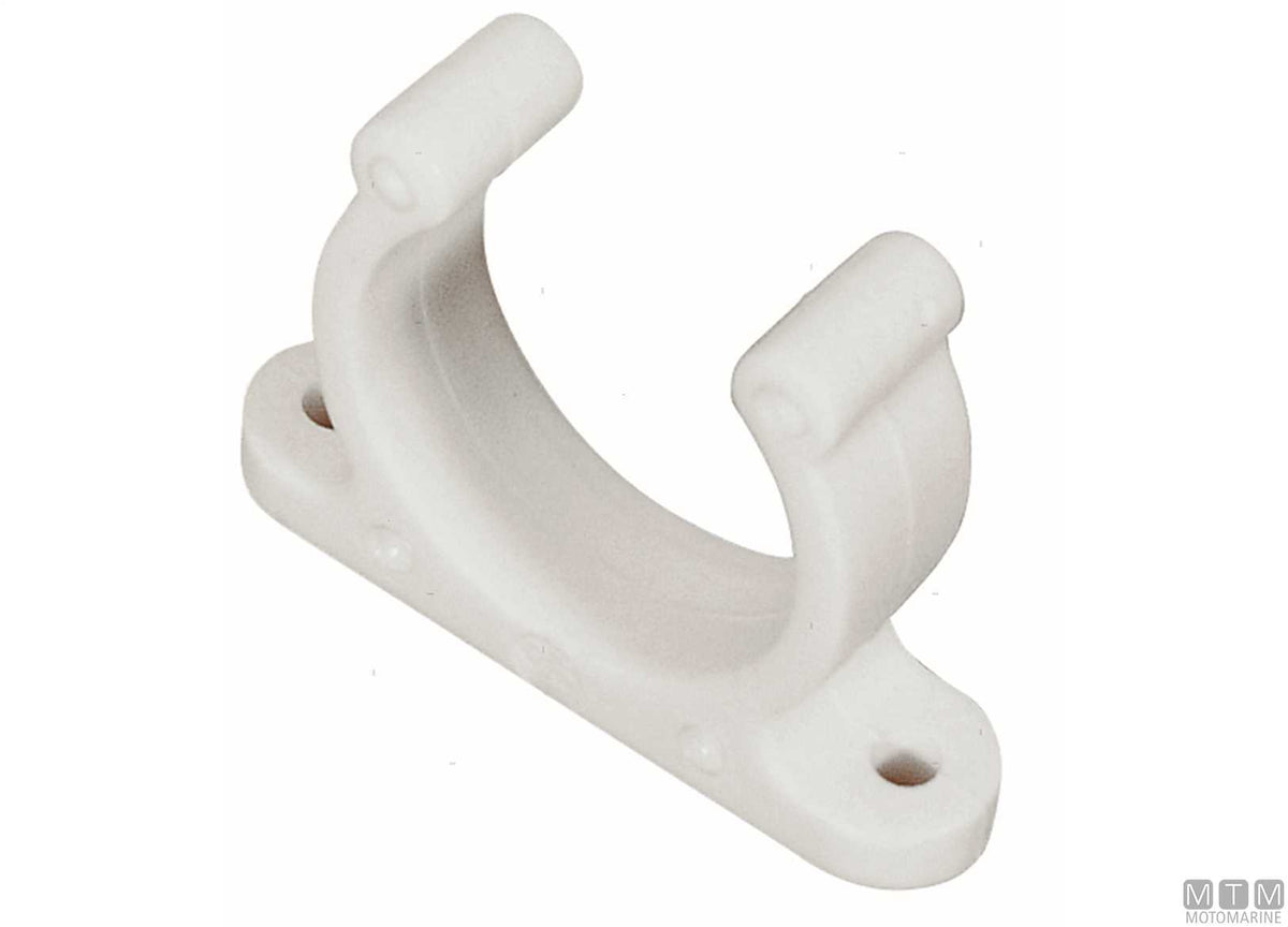 Standard fastening clip Ø15 mm white - original photo Motomarine Srl