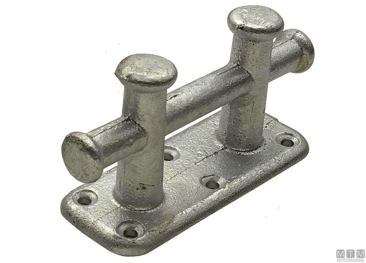 Double cross cleat 260 mm hot-dip galvanized steel - original photo Motomarine Srl