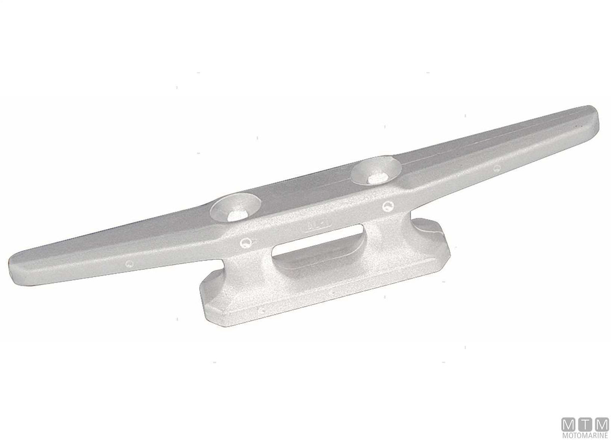 Flat cleat 60 mm, white plastic - original photo Motomarine Srl