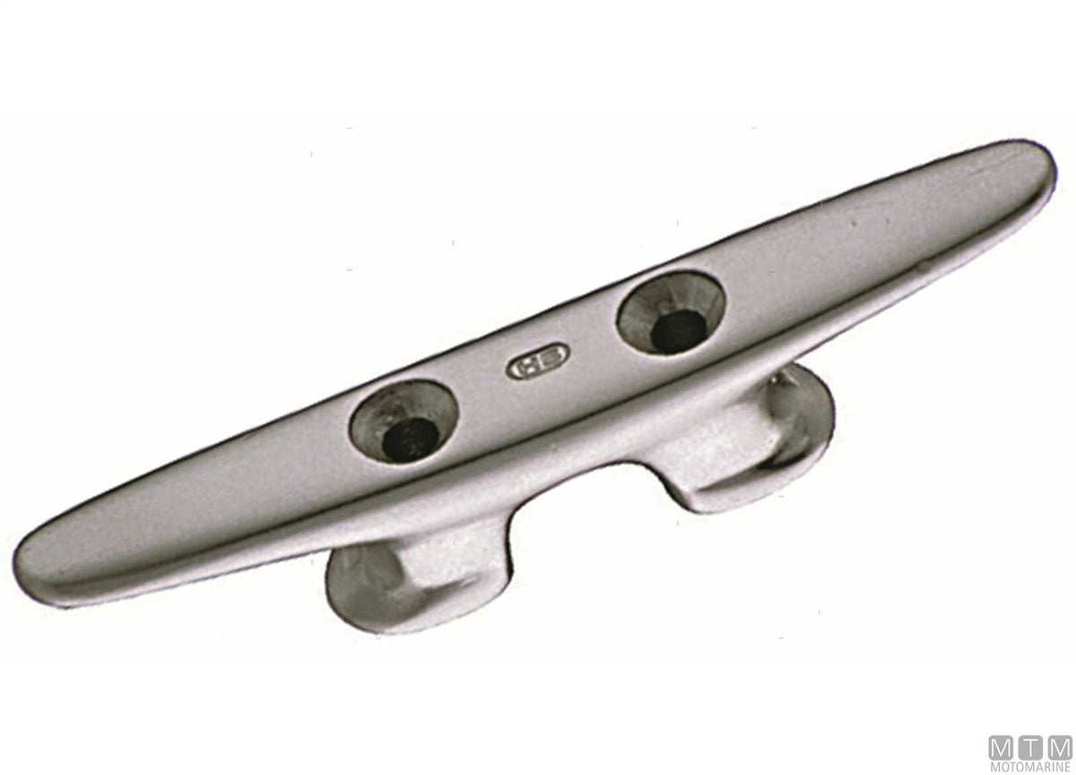 Closed cleat 80 mm in aluminium - original photo Motomarine Srl