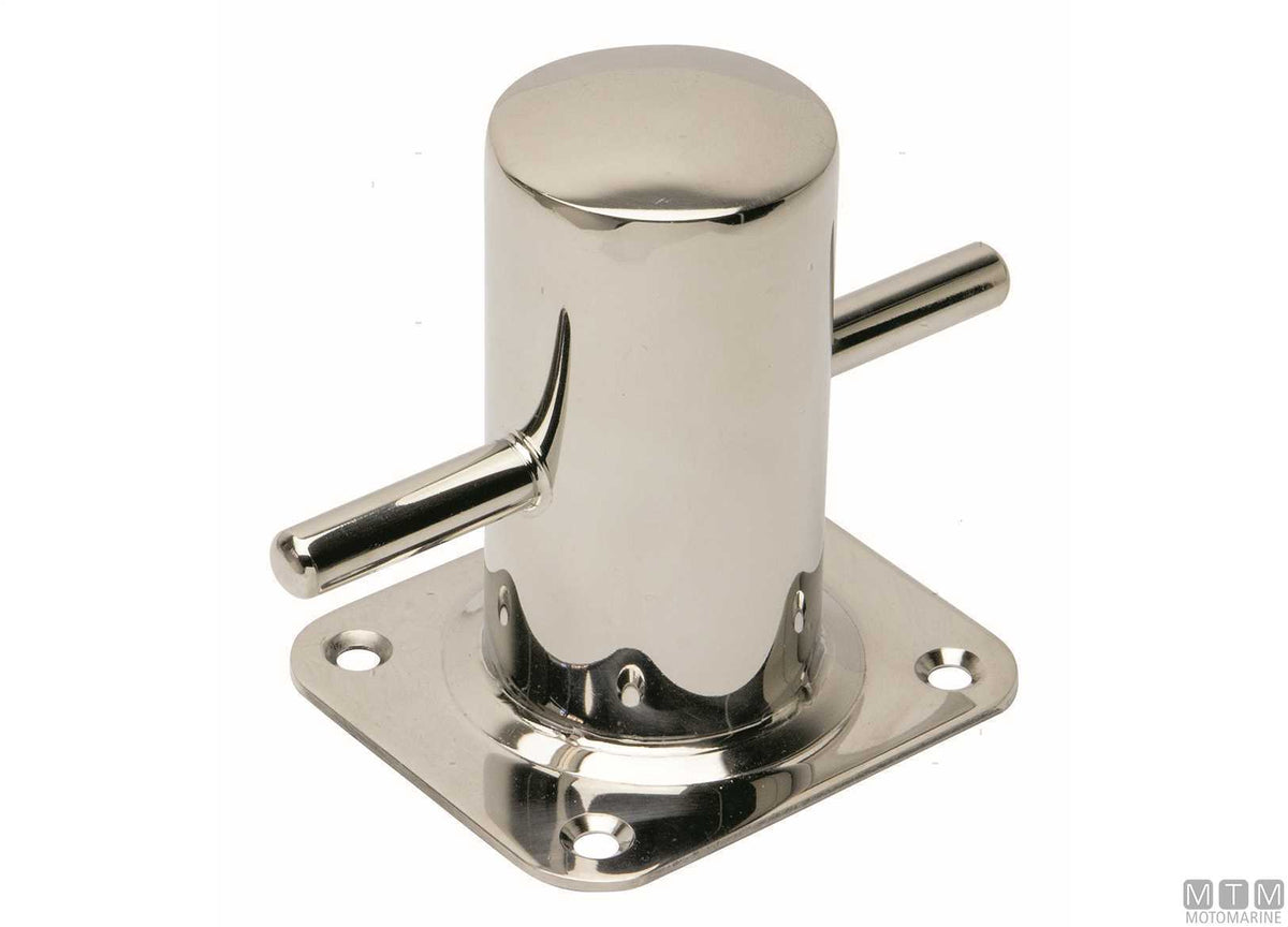 Bow cleat 92x92 mm stainless steel 316 - original photo Motomarine Srl