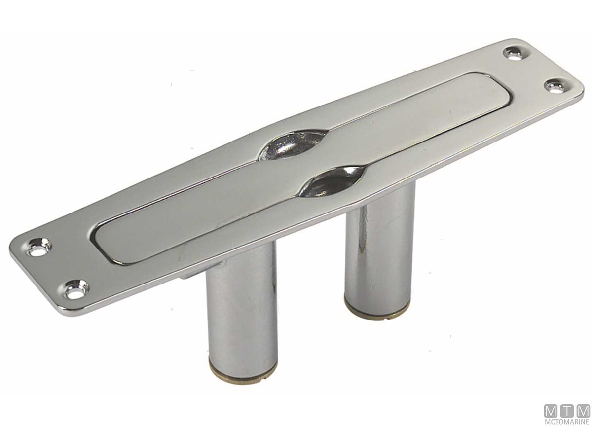 Flush cleat 150 mm in chromed brass - original photo Motomarine Srl