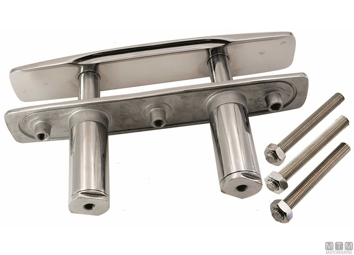 Retractable cleat F-Line 260 mm in AISI 316 stainless steel - original photo Motomarine Srl