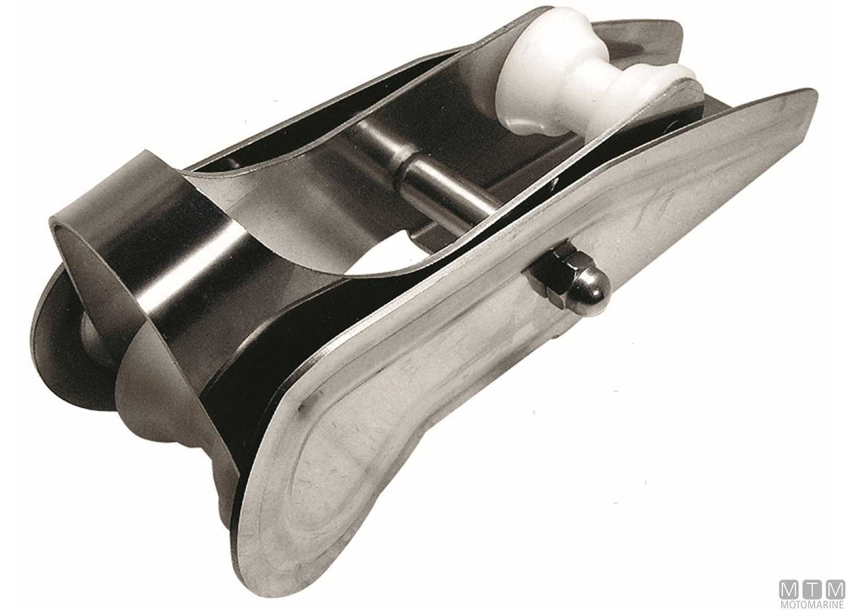 Classic tilting chain bow roller 340 mm, stainless steel 316 - original photo Motomarine Srl