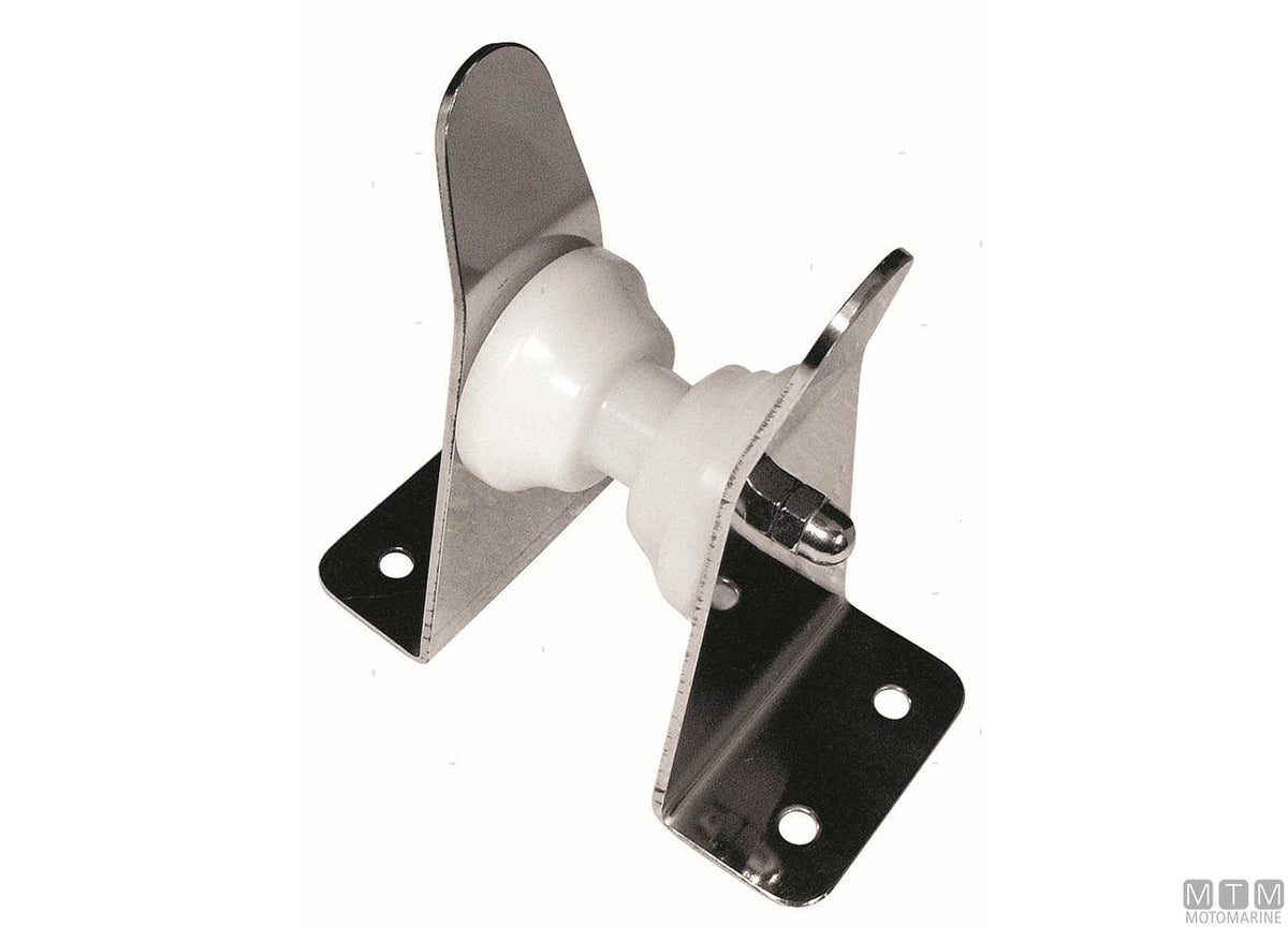 Chain bow roller for bowsprit platform 150x75 mm, stainless steel 316 - original photo Motomarine Srl