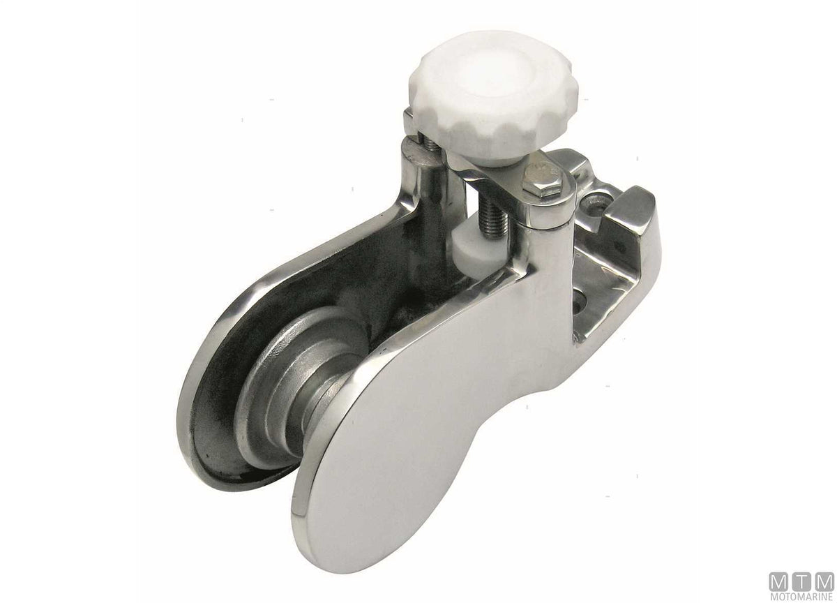 Cast chain bow roller 335 mm, stainless steel 316 - original photo Motomarine Srl