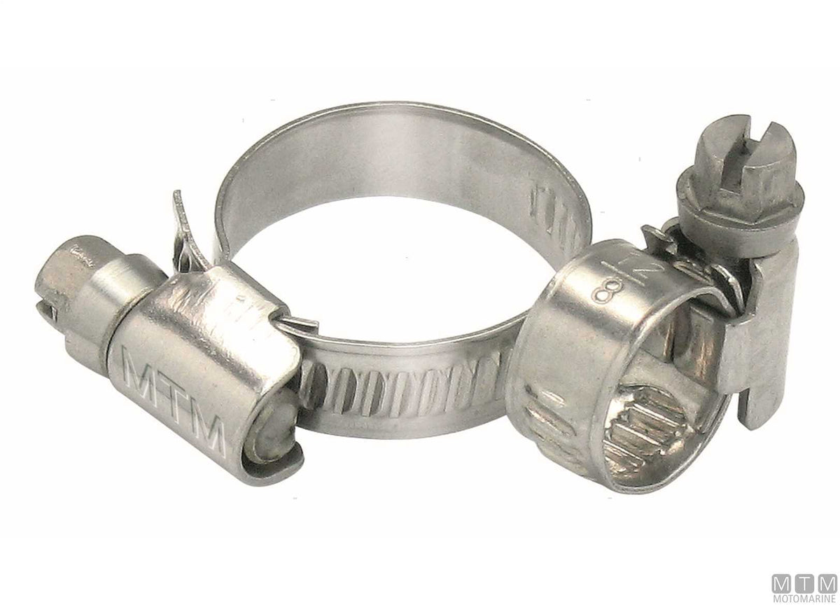 DIN9 hose clamp 25-40 mm stainless steel - original photo Motomarine Srl
