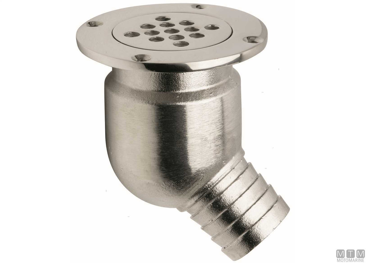 Cockpit scupper drain Ø38 mm AISI 316 stainless steel - original photo Motomarine Srl