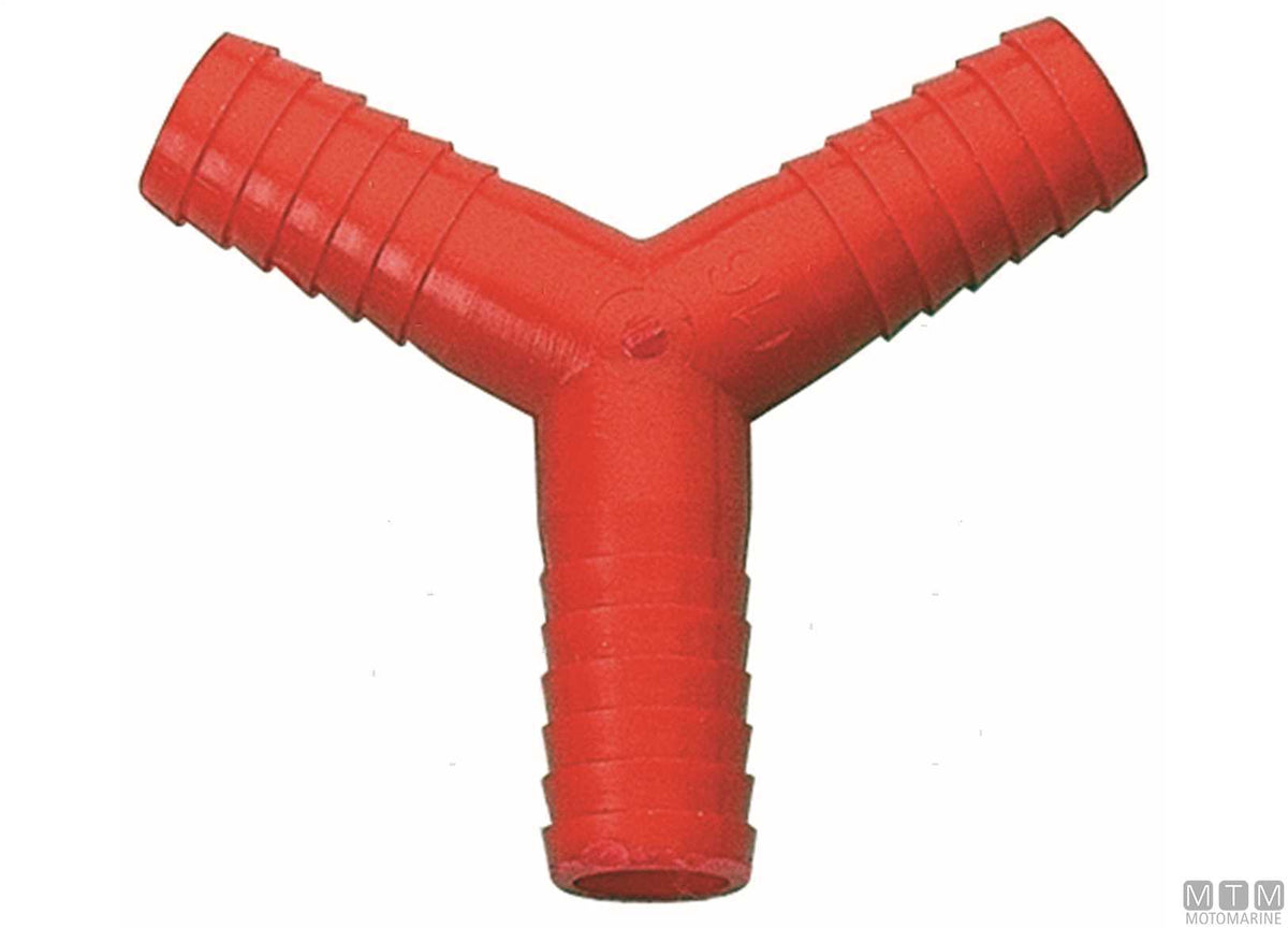 Y-connector Ø12 mm plastic - original photo Motomarine Srl