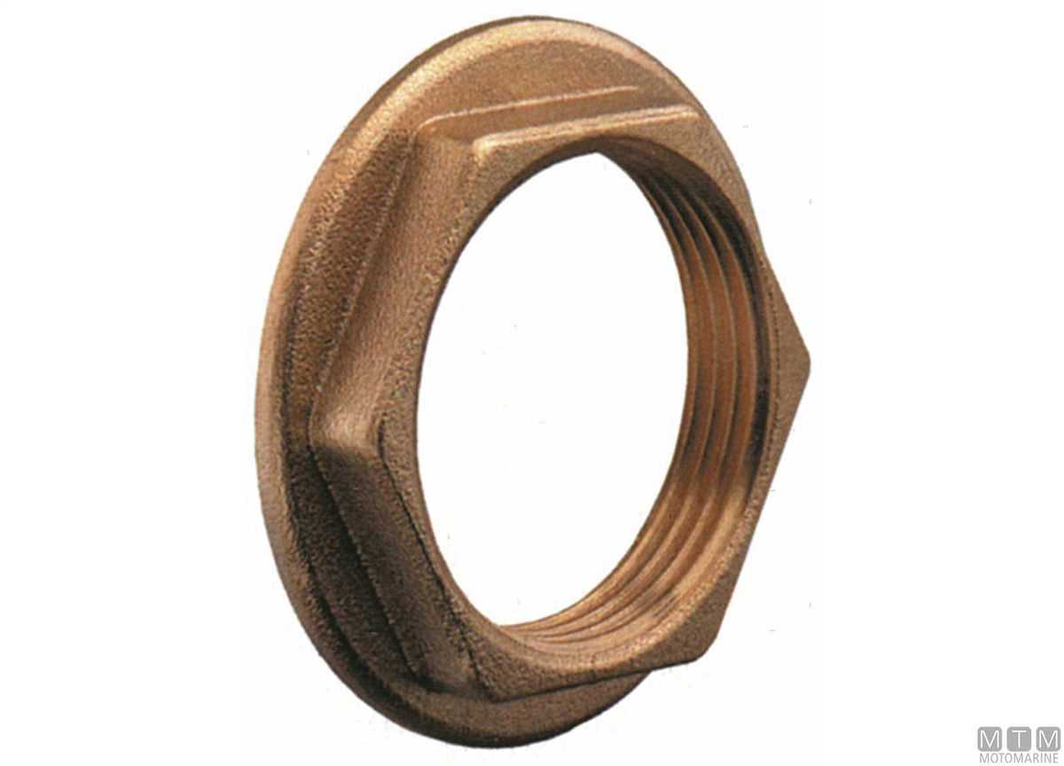 Flanged nut 1" brass - original photo Motomarine Srl