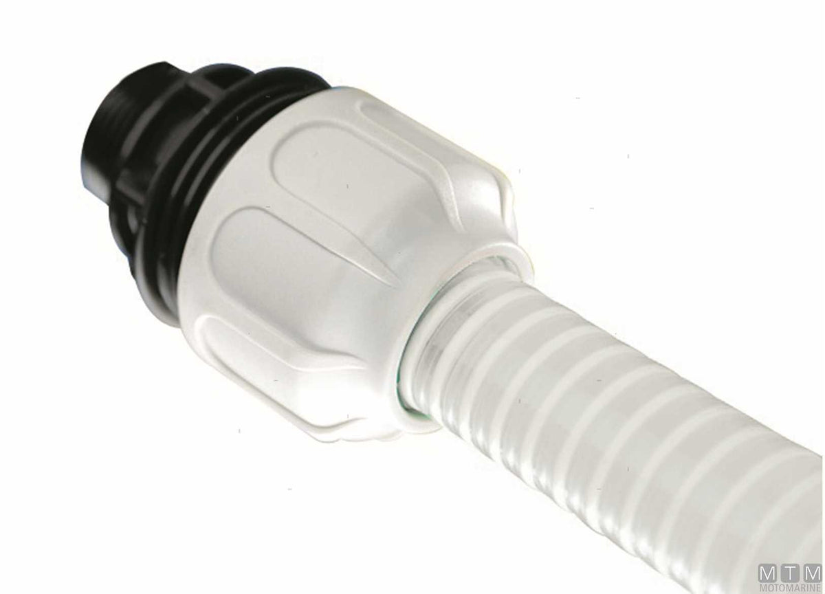BD Fast male fitting 1/2"x20 reinforced polypropylene - original photo Motomarine Srl