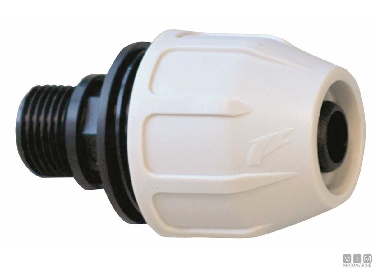 BD Fast Compact fitting 1/2"x16 reinforced polypropylene - original photo Motomarine Srl