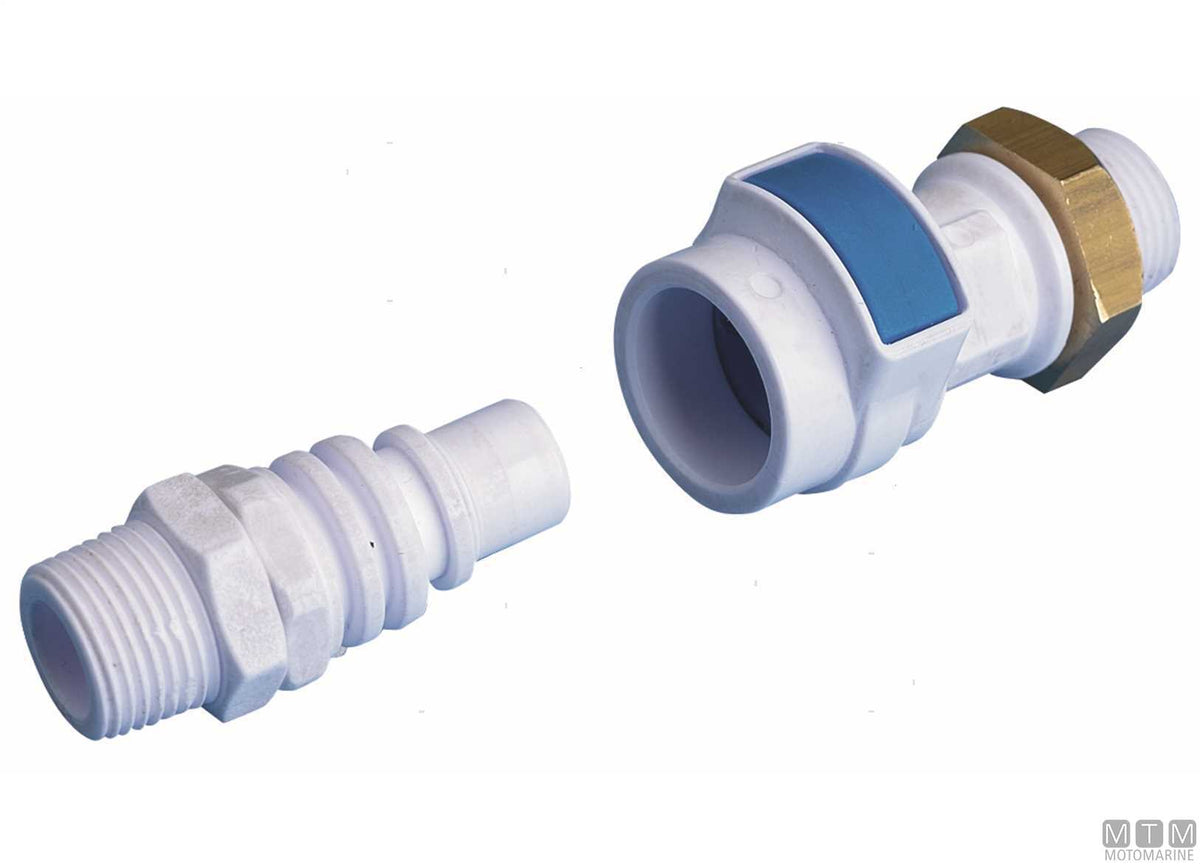 Quick coupling for shower hose - original photo Motomarine Srl