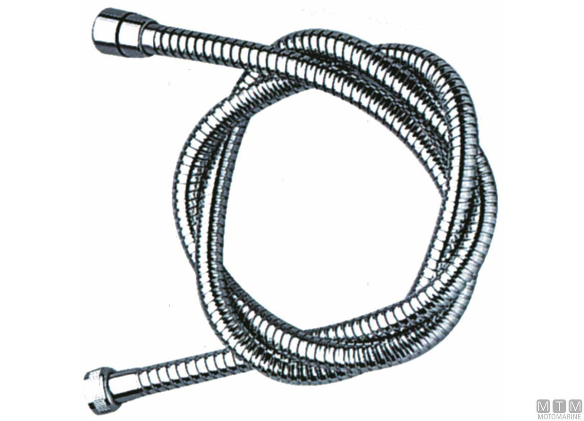 Shower hose PVC 2.5 m ends 3/8"-1/2" - original photo Motomarine Srl