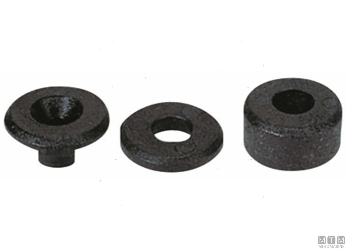Windshield spacers 50 pcs black - original photo Motomarine Srl