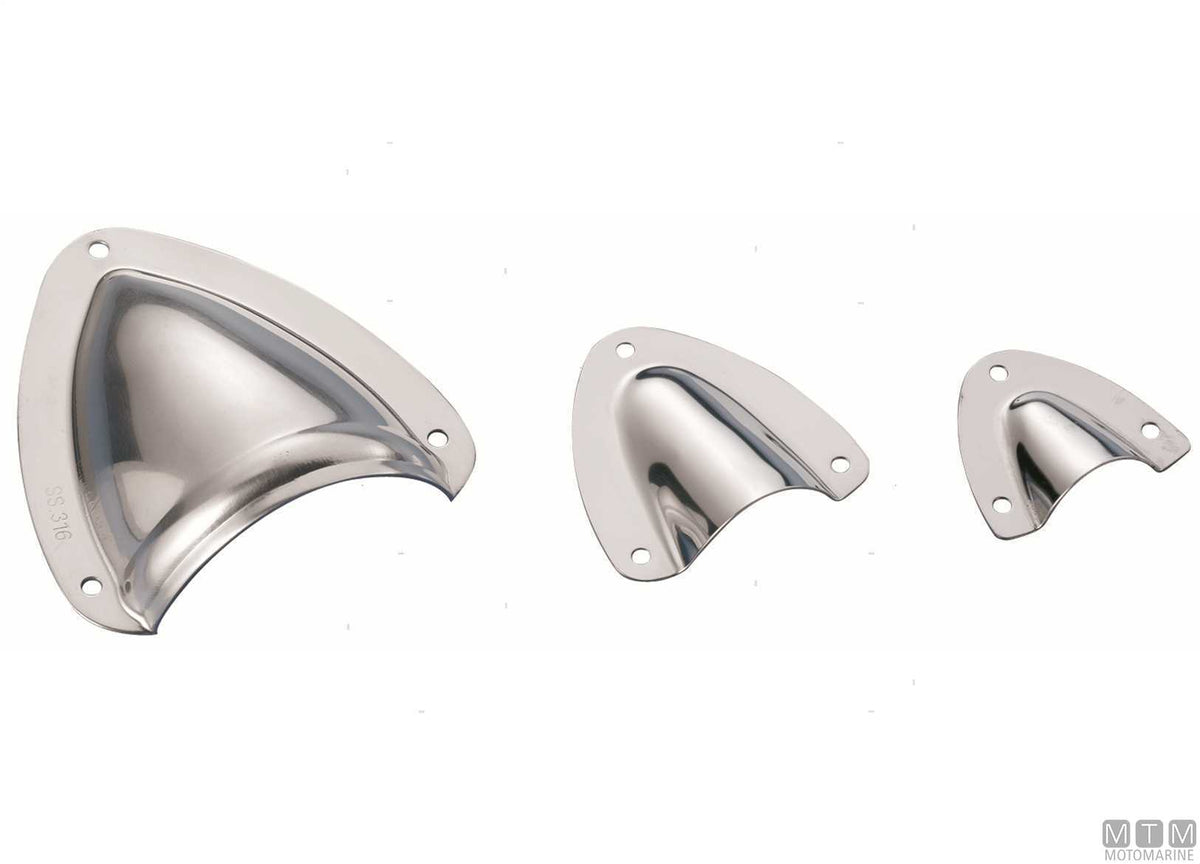 Finger-pull vent cover 25 mm, stainless steel - original photo Motomarine Srl