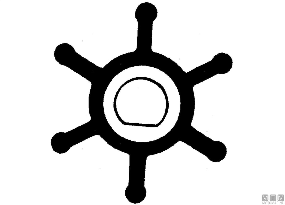 Impeller in nitrile D32 DI8 H12 BF-6P - original photo Motomarine Srl