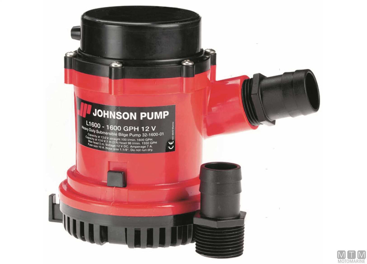 Bilge pump Johnson Dura 1600 24 V - original photo Motomarine Srl
