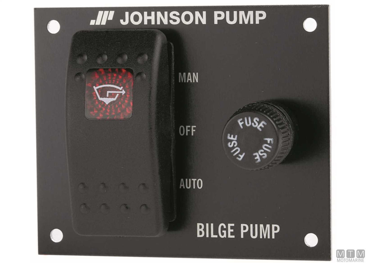 Johnson bilge pump panel 12V - original photo Motomarine Srl