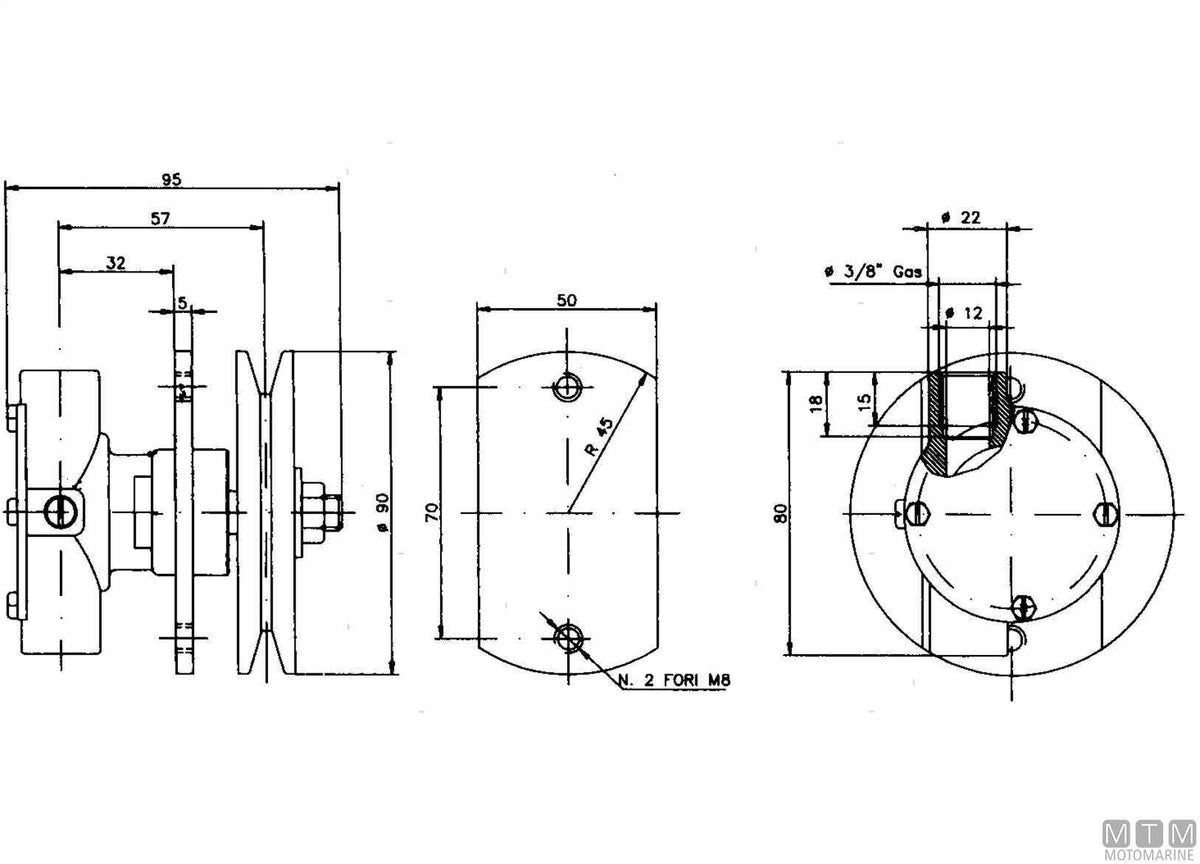 Ancor ST112 cooling pump - original photo Motomarine Srl