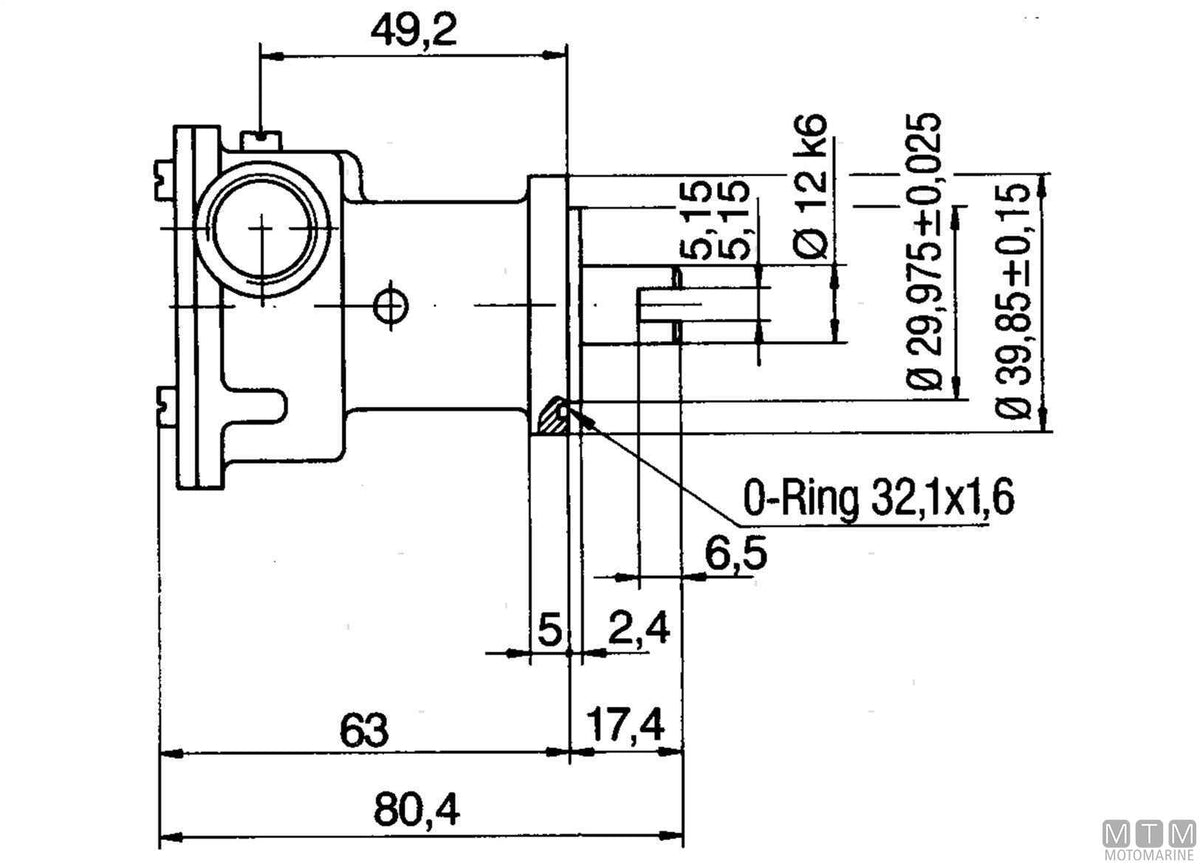 Ancor ST114 cooling pump - original photo Motomarine Srl