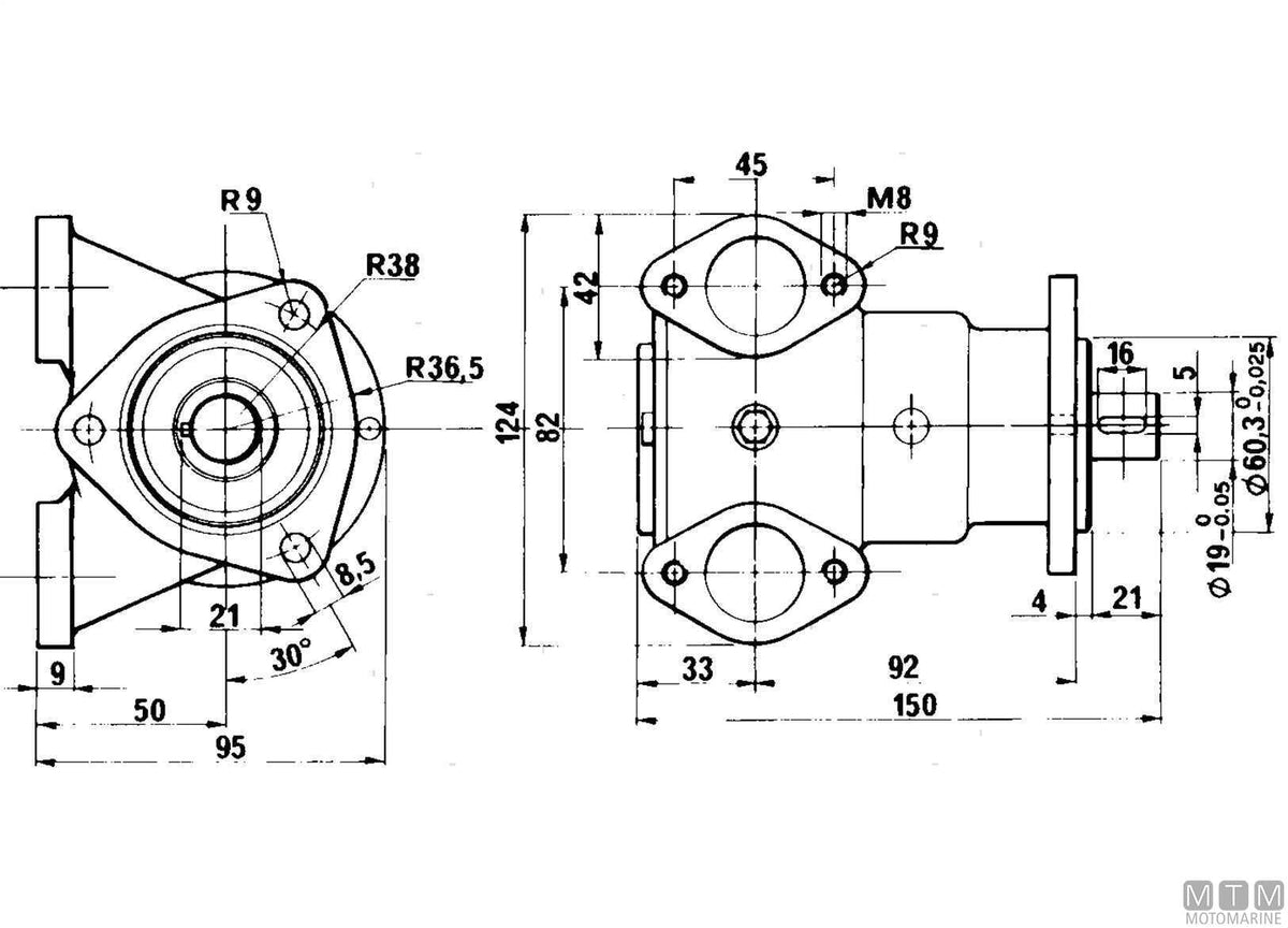 Ancor ST150 cooling pump - original photo Motomarine Srl