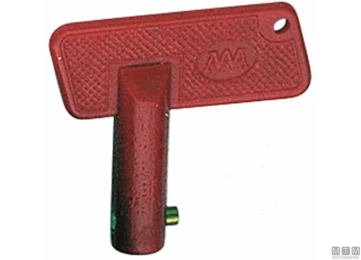 Spare key for battery disconnect switch 2103000 with cap - original photo Motomarine Srl