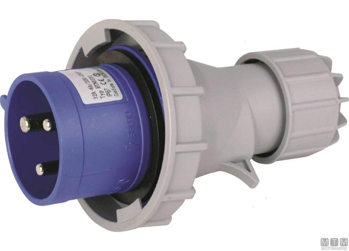CE socket IP67 230V 63A - original photo Motomarine Srl