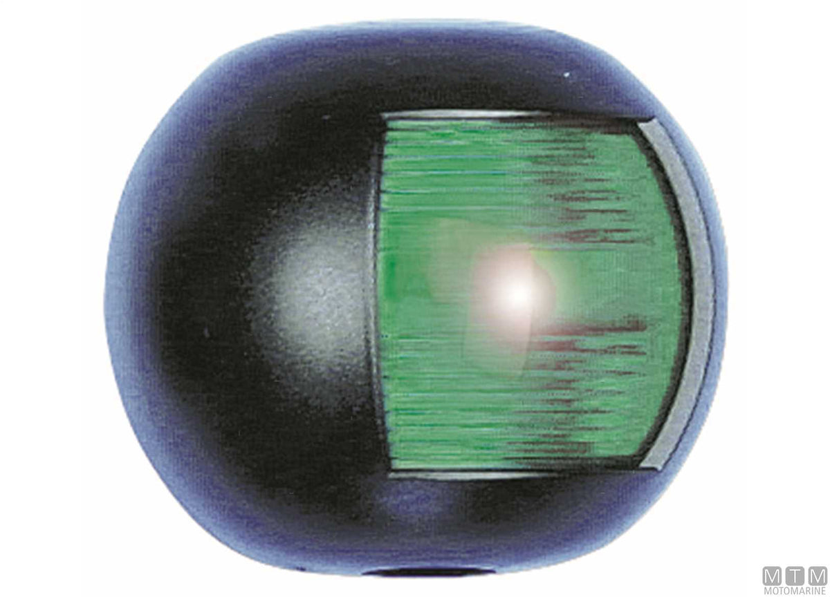 Green side navigation light Midi Flat black - original photo Motomarine Srl