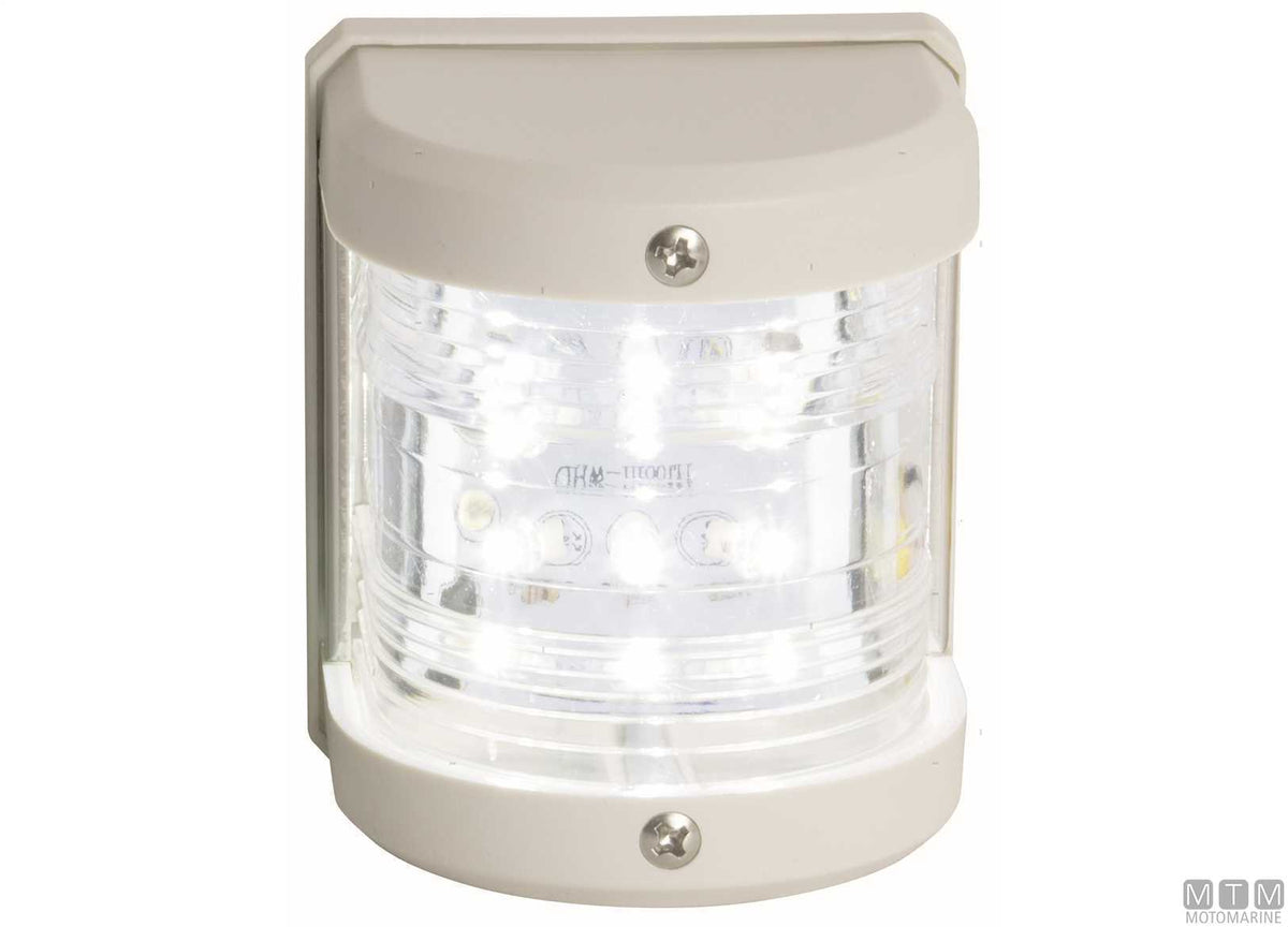 Green LED side navigation light Midi white 65x75 mm - original photo Motomarine Srl