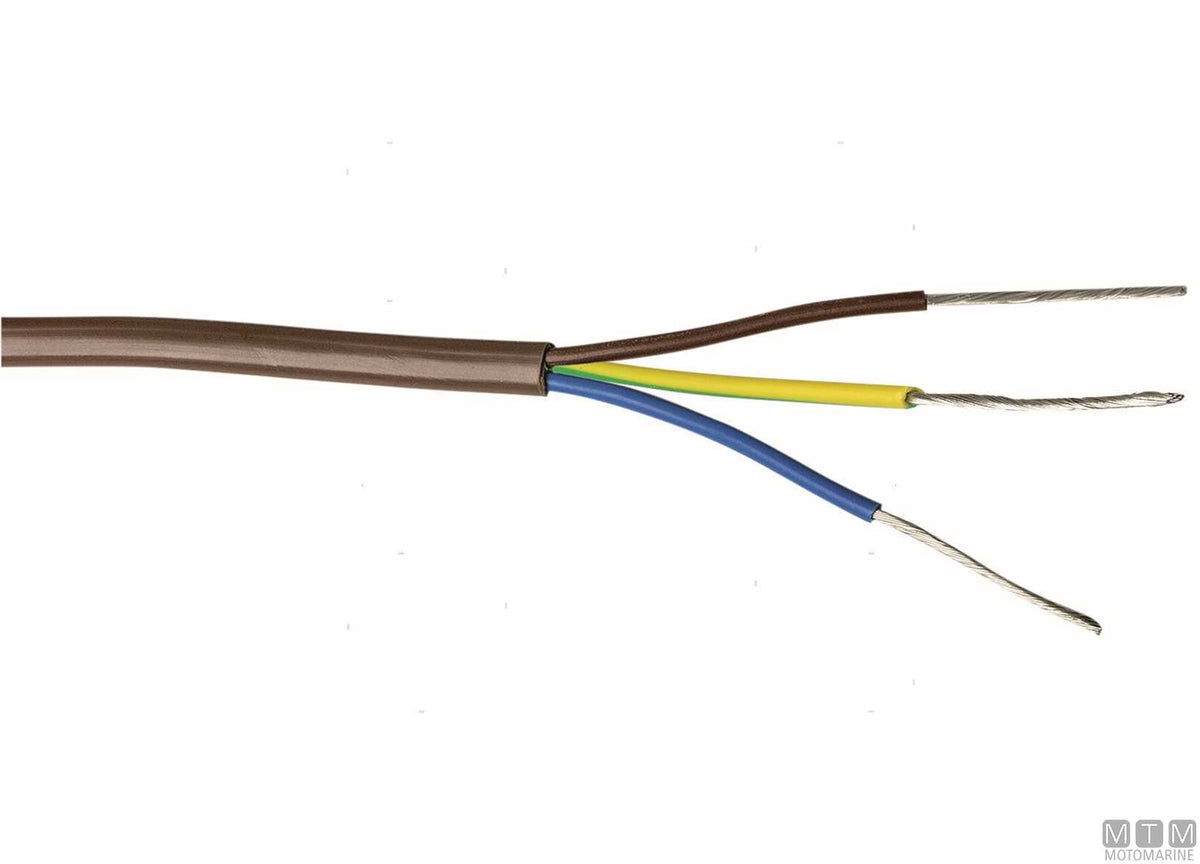 Flat electrical cable 3x2.5 mm, 50 m - original photo Motomarine Srl