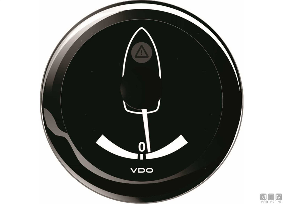 VDO fuel level gauge 240-30 ohm black - original photo Motomarine Srl
