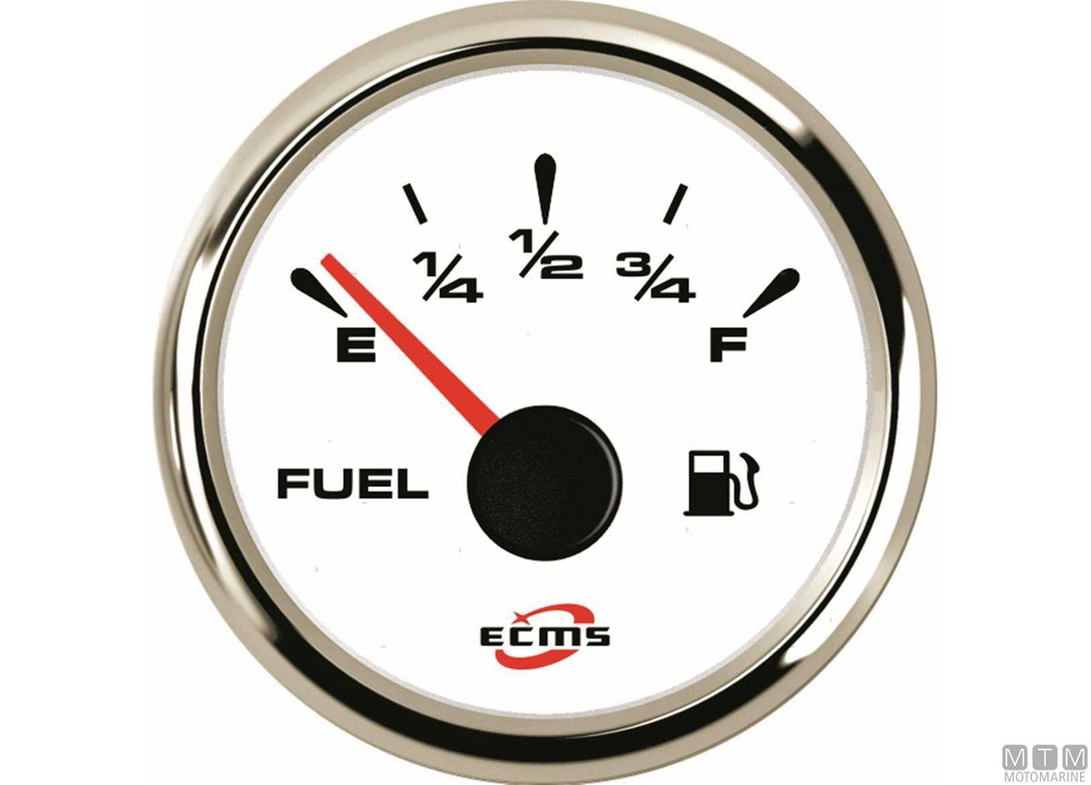 Digital ammeter White/Chrome - original photo Motomarine Srl