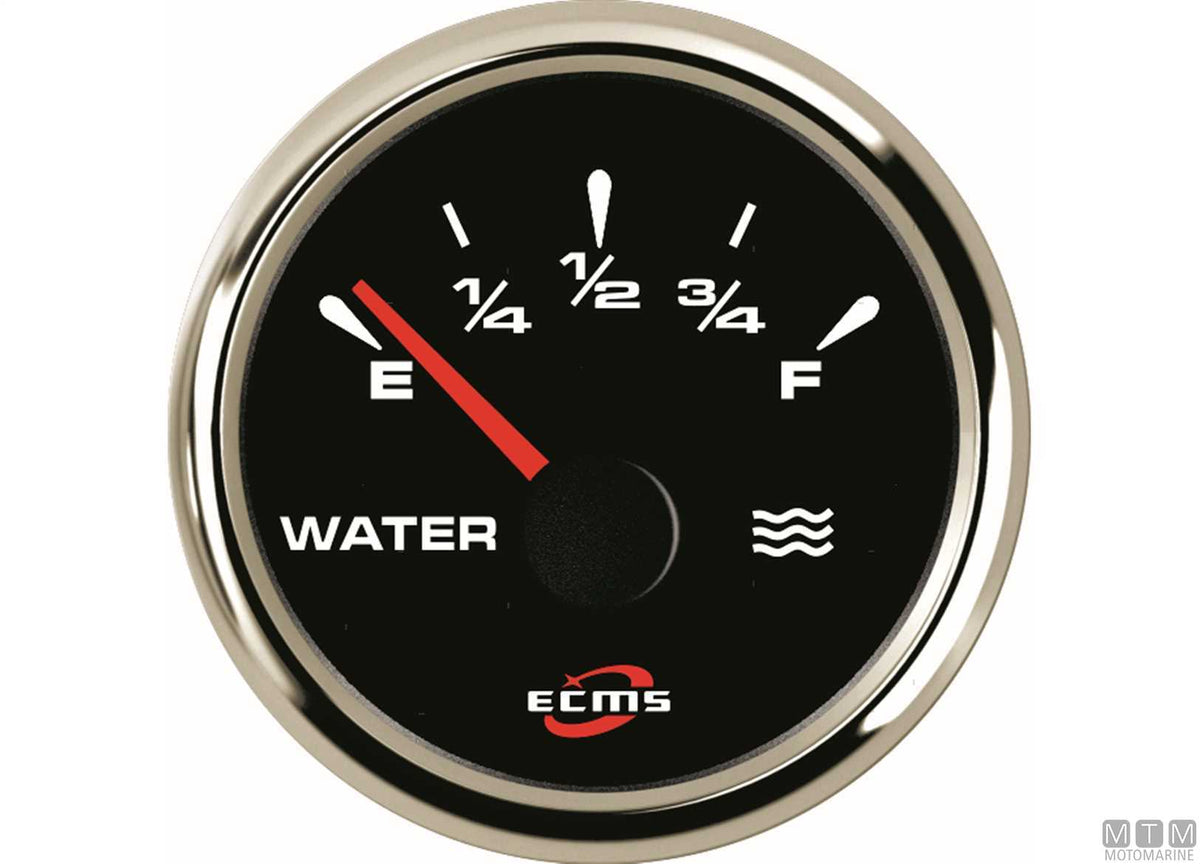 Digital ammeter Black/Chrome - original photo Motomarine Srl