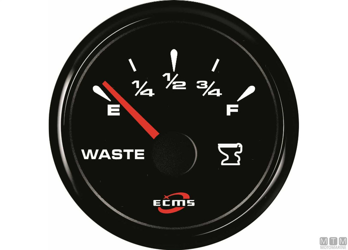 Pressure gauge 10 bar All Black - original photo Motomarine Srl