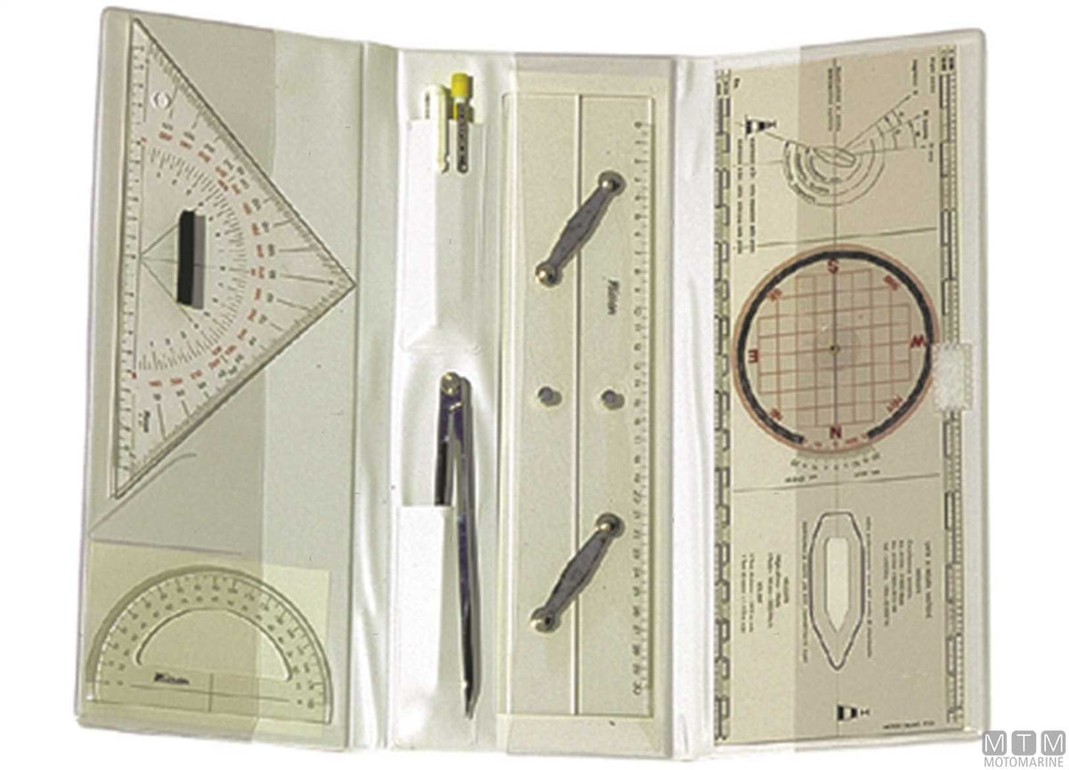 Chart plotting set large - original photo Motomarine Srl