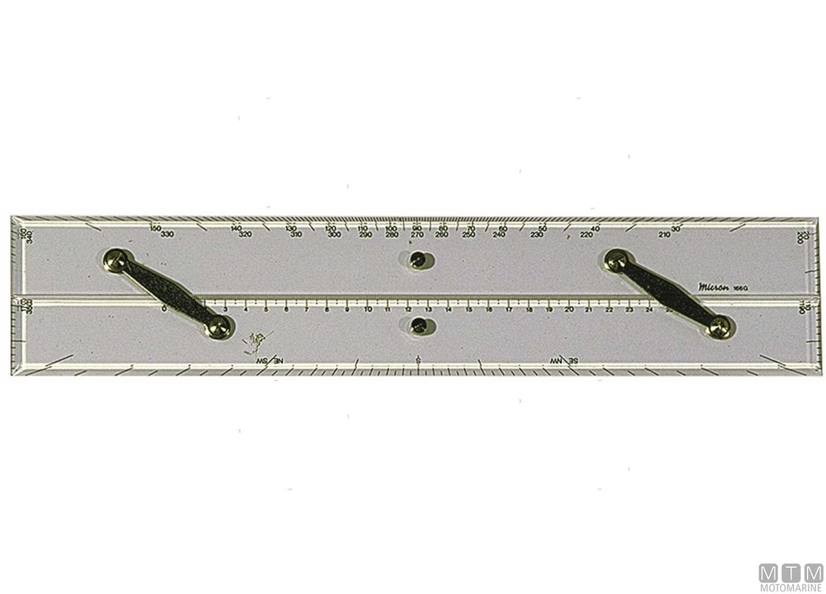 Parallel rule + protractor L400 mm - original photo Motomarine Srl