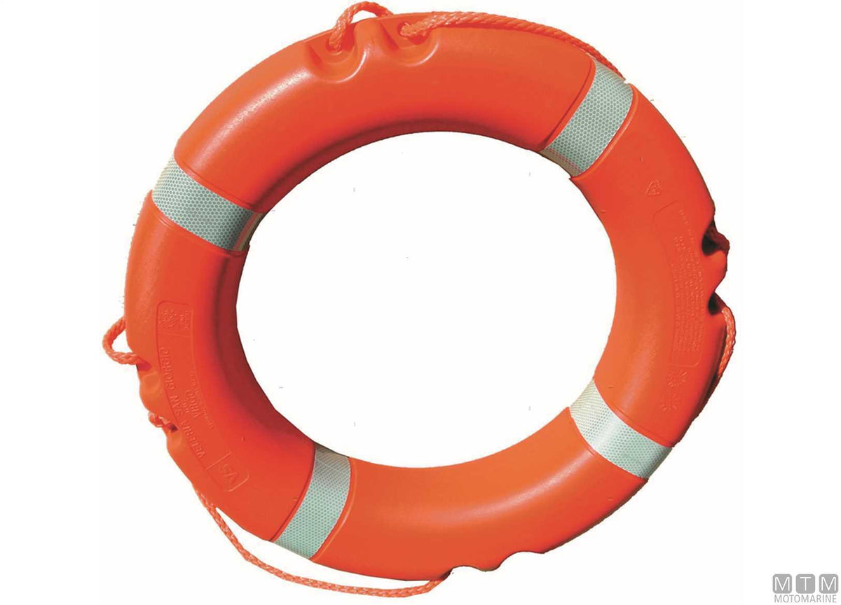 White PVC ring lifebuoy carrying bag Ø680 mm - original photo Motomarine Srl