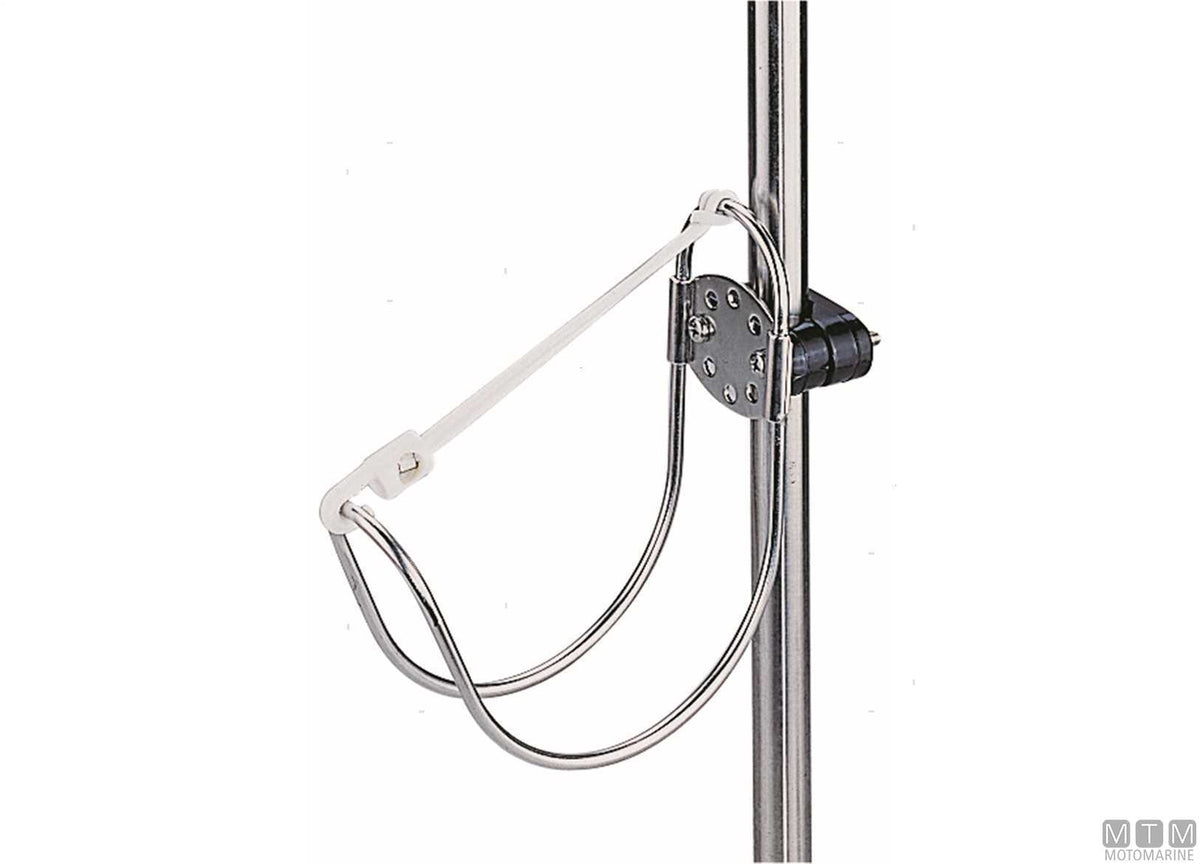 Stainless steel 316 ring lifebuoy holder - original photo Motomarine Srl