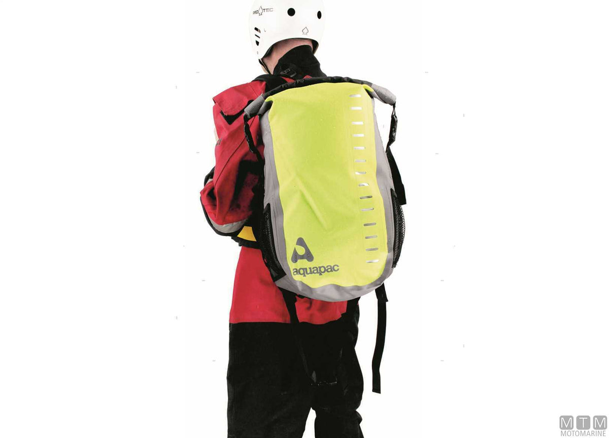 Aquapac Daysack 28 L waterproof backpack lime - original photo Motomarine Srl