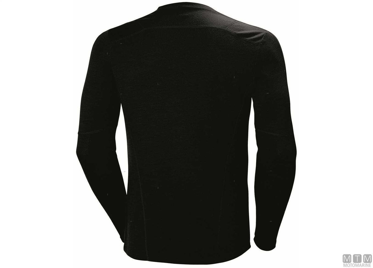 H/H Lifa Merino Crew shirt 990 black M - original photo Motomarine Srl
