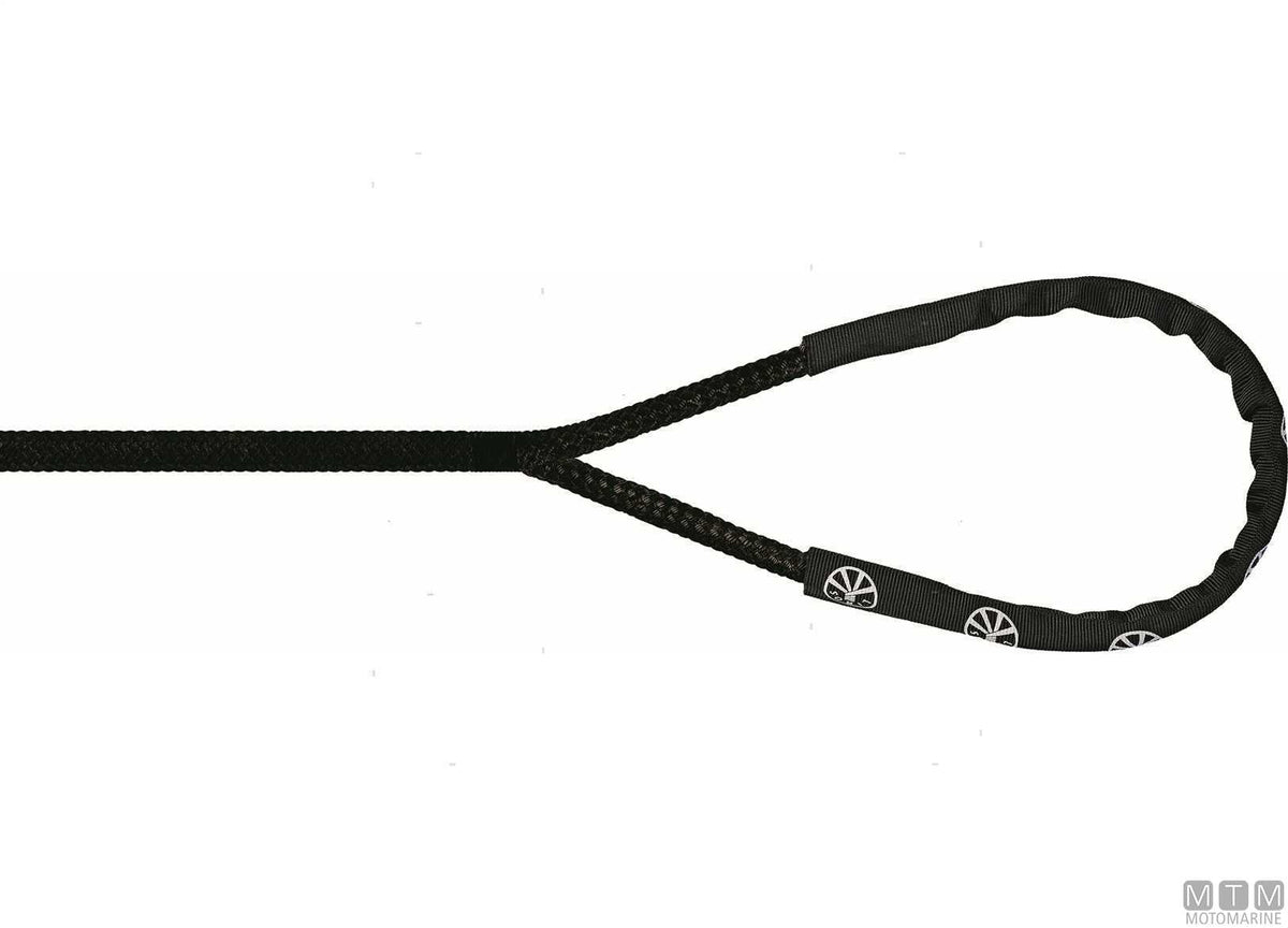 Liros Handy-Elastic black mooring line with 40 cm eye splice Ø10 mm 6 m - original photo Motomarine Srl