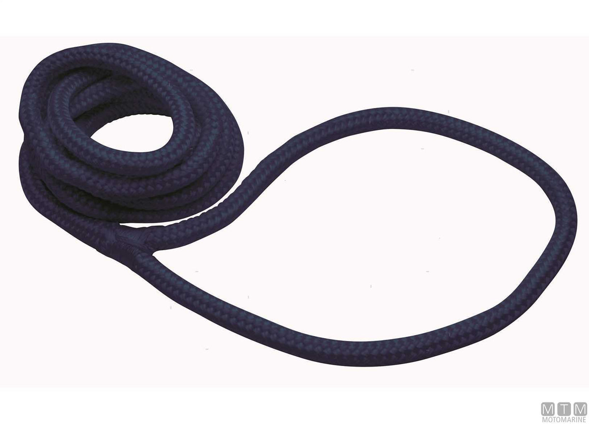Braided fender line with eye black (pack of 2) Ø12 mm x 2 m - original photo Motomarine Srl