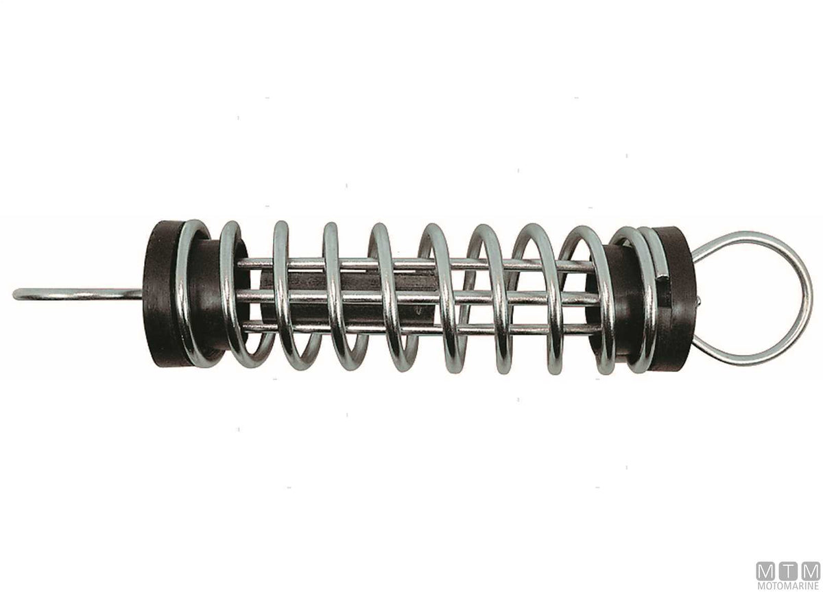 Anti-squeak mooring spring stainless steel and rubber L300 Ø6 mm - original photo Motomarine Srl