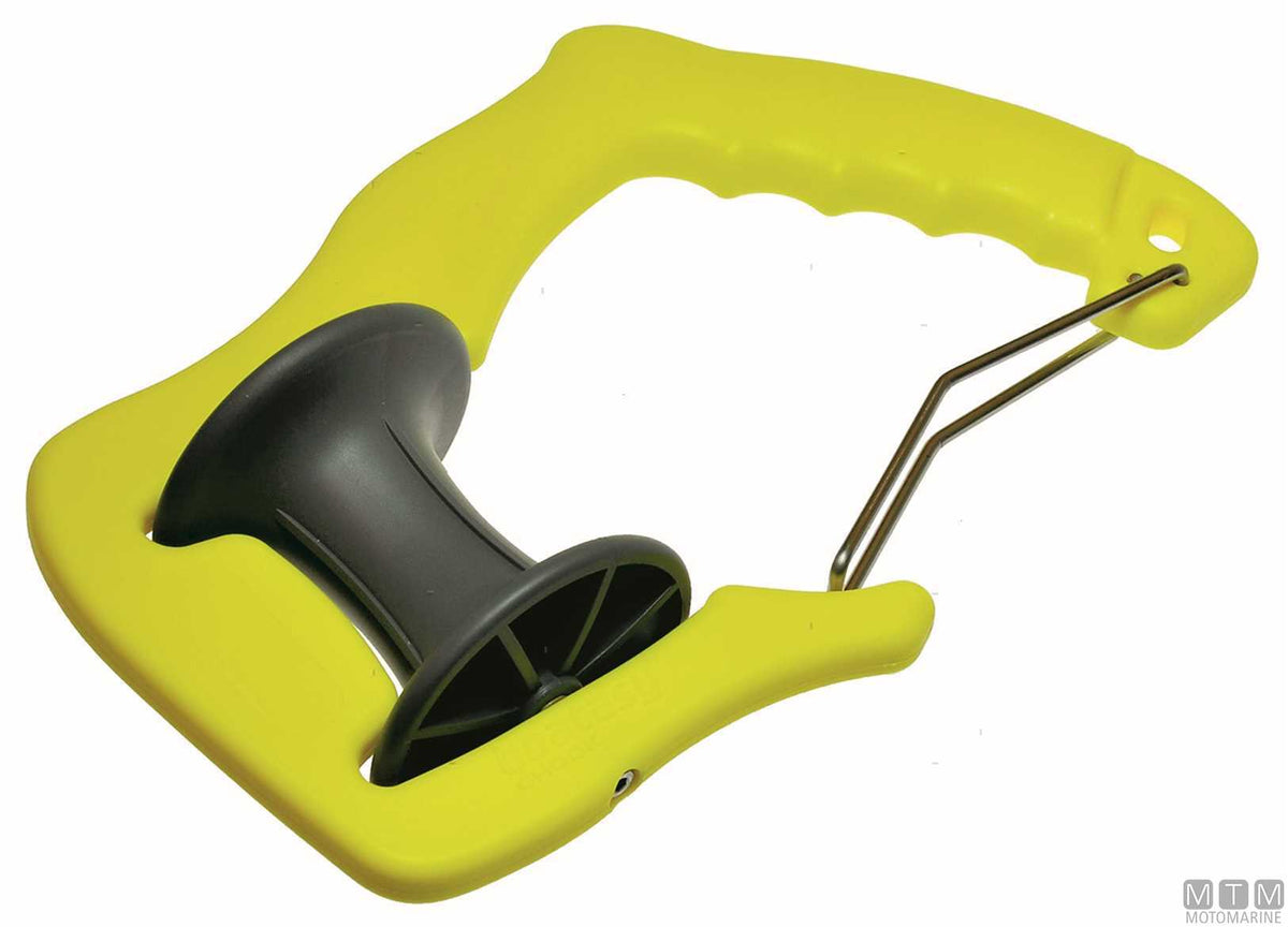 Ghook line passer for mooring - line retrieval - original photo Motomarine Srl