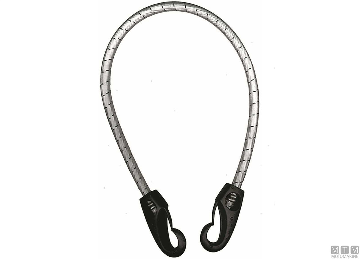 Elastic cord with 2 nylon carabiner hooks Ø4 mm, 30 cm - original photo Motomarine Srl
