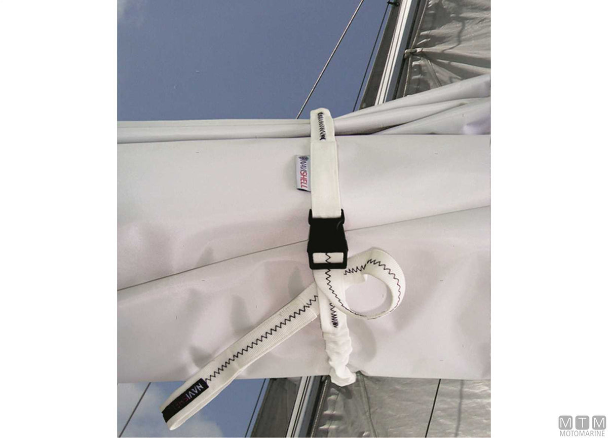 Navishell sail tie in water-repellent acrylic fabric (pack of 3) 27<>47 cm - original photo Motomarine Srl