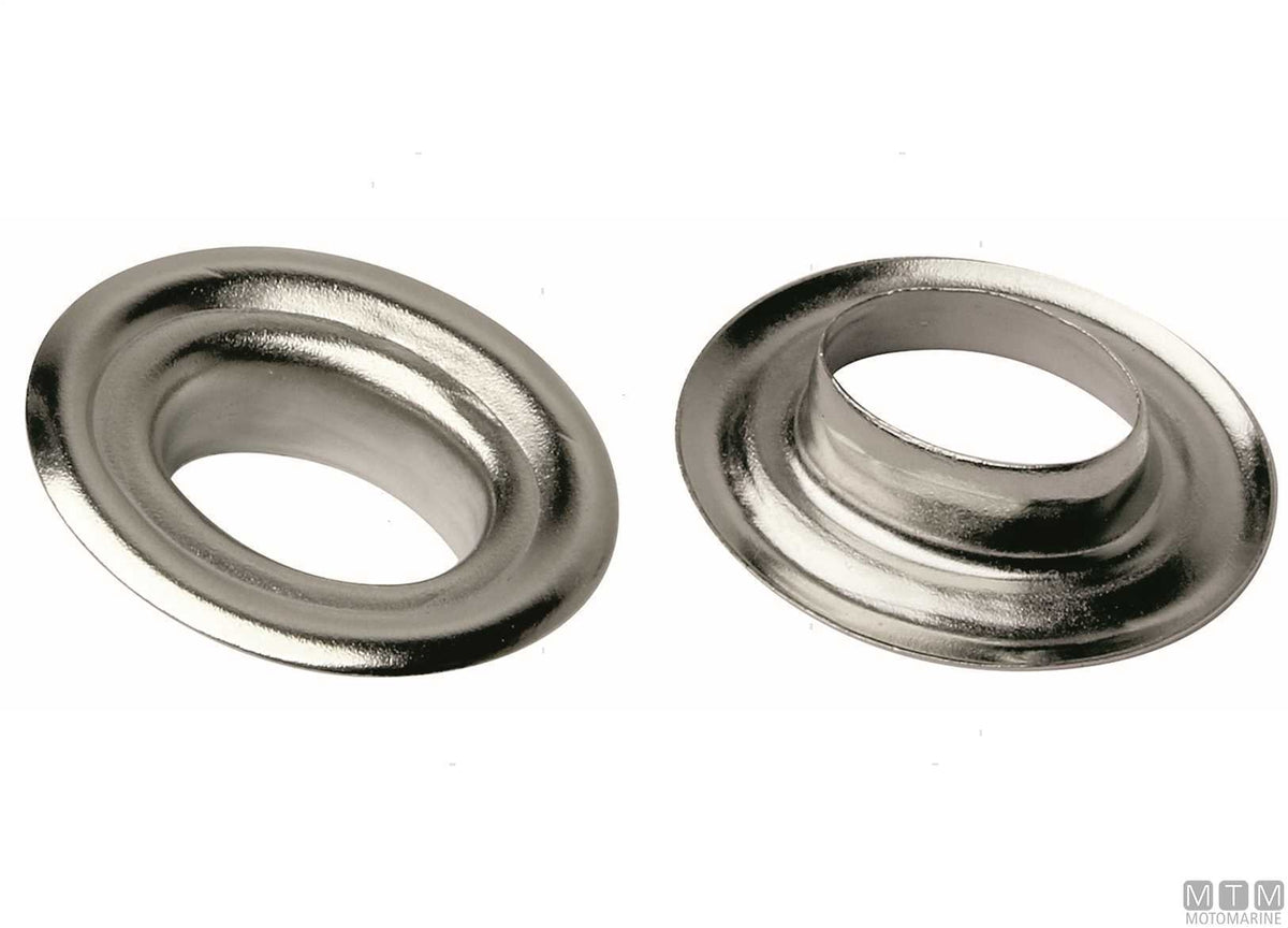 Press eyelet for swivel button in chrome-plated brass - original photo Motomarine Srl